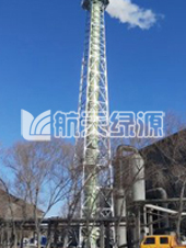 張家口礬山磷礦項(xiàng)目（口徑DN1500mm，高度45m玻璃鋼塔架式煙囪）